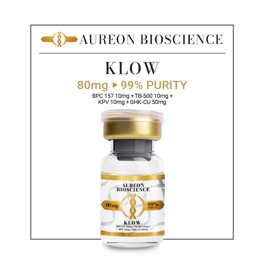 KLOW- BPC-157 + TB-500 + Ghk-Cu + KPV 80mg Aureon Bioscience KLOW- BPC-157 + TB-500 + Ghk-Cu + KPV 80mg Aureon Bioscience